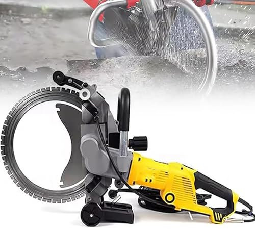 Macchina per il taglio di muri (profondità di taglio 29 cm) + pompa dell'acqua e lama da 40 cm, sega elettrica da 5000 W, macchina per scanalature, fresa per fessure per pietra, legno, porcellana