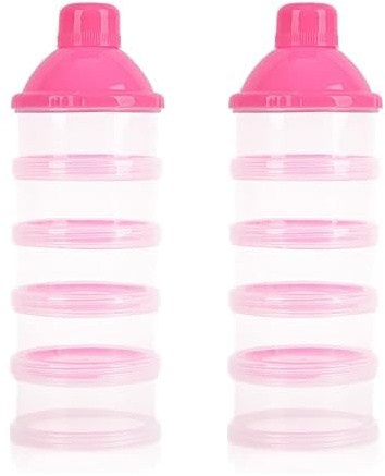 Milk Powder Dispenser, 5-Layer Milk Powder Dispenser, Infant Food Box, Formula Milk Powder Feed, Portable, Milk Powder Box Dispenser, Stackable, Infant Food Box for Outdoor Travel
