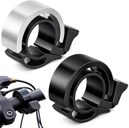BlynthaToy Juego de 2 timbres para Bicicleta de montaña, Sonido Fuerte, instalación fácil, Timbre, Timbre de aleación de Aluminio, Adecuado para Bicicletas de Carretera y montaña