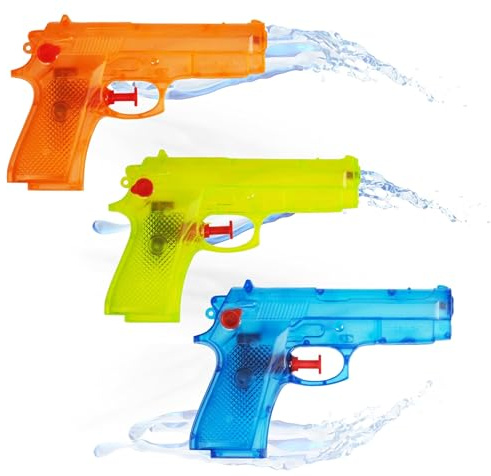 Vattenpistol Set - Vattenspruta vattenpistol liten Mini vatten för barn som present, barns födelsedag, Giveaway (15x styck - 15 cm)