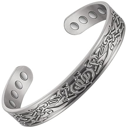 3500 Gauss maanetisches Arthritis Kupfer Armband fur Manner und Frauen, 99.99% reines Kupfer magnetische Behandlung Gesundheitsarmband, 8-Magnete lindern effektiv Gelenkschmerzen und Gewichtsverlust