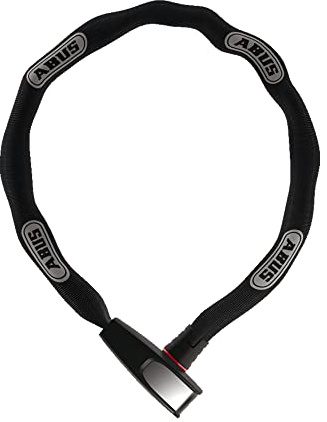 ABUS Kettenschloss Catena 6806K QST – Fahrradschloss mit Halterung – ABUS-Sicherheitslevel 6 – 6 mm stark – 85 cm lang – Schwarz