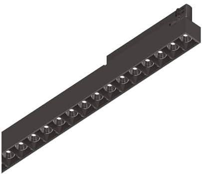 IDEAL LUX Sistema luce binario DISPLAY ACCENT D0535 3000K BK, Sistema a rotaia, Illuminazione modulare, Dispositivo su binario, 54x3h7 cm, Nero