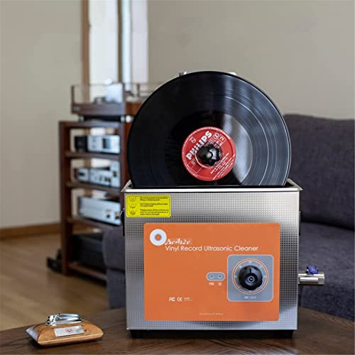 Vinylskivor UltraljudsrengöRare 140w Digital Typ - 0-60 Minuter Timer & Automatisk Roterande Utan Att Skada Den öMtåLiga Ytan,110V-withoutheating