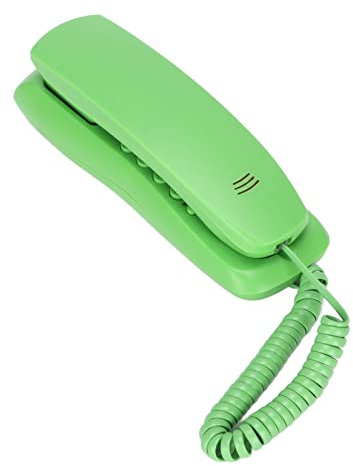 Telefono con Filo Telefono Fisso Abs Kxt628 Telefono 'hotel Telefono con Filo da Tavolo da Parete con Funzione di Ricomposizione della Pausa Silenziosa per L'hotel di Casa (GREEN)