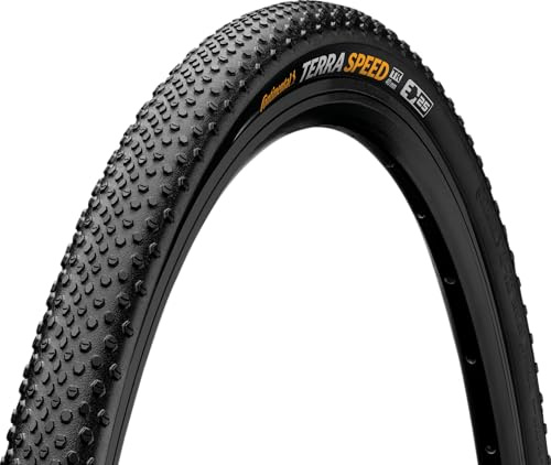 Continental Terra Speed - Black - Tubeless Gravel Bike Tire | Engineered for Speed, Engineered for The Unknown - E25 Ebike Rated - 700x45, BlackChili, Protection
