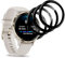 QZJinch 4 Stück,Smartwatch-SchutzPanzer für Fitbit Versa 3,Hochleistungs-Verbundwerkstoffe，3D-Vollabdeckung,Anti-Öl, Anti-Fingerabdruck, Bläschenfrei，High Sensitivity