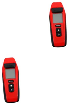 HOMSFOU 2 Stück Prüfer Schwimmbad Schimmeltest-Kit für zu Hause Tür moisture meter wasserqualitätstester Feuchtigkeitsmesser für Mauerwerk trockenbau feuchtigkeitsmesser Plastik rot