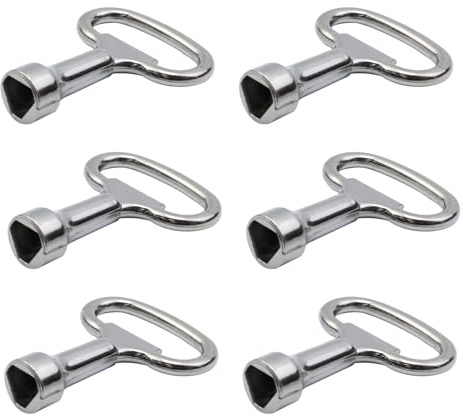 Antrader 6pcs 2x1.5 Matel Triangle Socket Spanners Universal Utility Keys