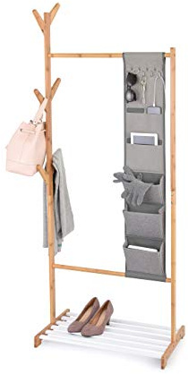 Bambu hängare c/mantel 65x38x167 cm.