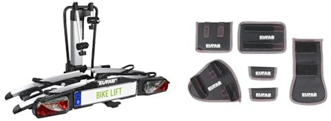 EUFAB 11535 Heckträger Bike Lift, für E-Bikes geeignet + EUFAB 11242 Fahrradtransportschutz 6-tlg