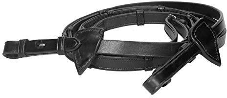 Dy'on Lederzügel NEC mit Stoppern - Full/WB - Schwarz