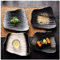 Cutfouwe Japanischer Speiseteller - Servierplatte Japanischer Essteller, 4 TLG.-Set Porzellan Speiseteller, Ist Das Ideale Japanische Geschirr Für Gastronomie Und Haushalt,4 Stück