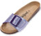 Palado Pantoletten Damen Malta EGS Metallic - bequeme Sandalen Made in Spain - Hausschuhe mit dämpfendem Kork-Fußbett - modische Sommerschuhe Lila UK3,5 - EU36
