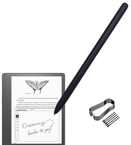 Dakexiong Stylus Pen for Kindle Scribe, Input Pen Compatible with Digital Notebook Writing, Drawing, 4096 Pressure Sensitivity, Magnetic Attach, Black, No Charging Required