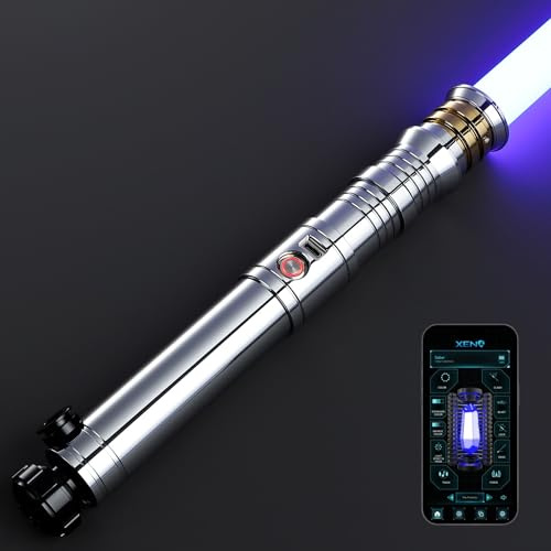 GADGETS 4 EVERYONE G4E Lightsaber with Bluetooth, Smooth Swing, 16 Sound fonts, Infinite RGB Colour Change, Motion Control. Upgraded RGB v3.0. Light Saber For Adults. (Polished RGB)
