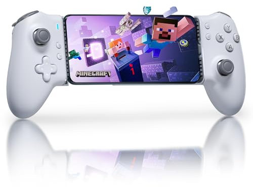 EasySMX M15 Manette Téléphone Android, Manette Mobile pour iPhone Série 15 (USB-C), Boutons Mécaniques, Double Hall, Vibration,Bluetooth,PS Remote Play, Call Duty