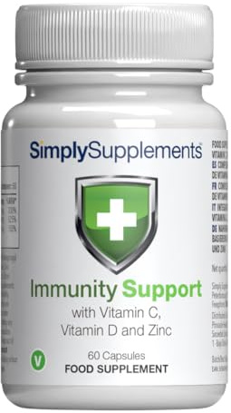 Vitamin C, D and Zinc Capsules for Immunity Support | One-a-Day Formula | 60 Fast Release Capsules = 2 Months’ Supply | Vegan Friendly | Manufactured in The UK