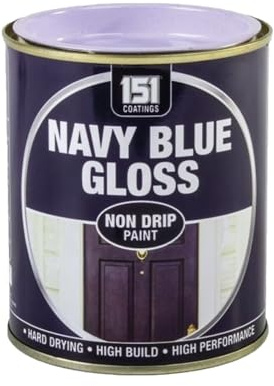 YSAMAX Navy Blue Gloss Non-Drip Paint, Fast-Drying Formula, UV And Weather-Resistant, Long-Lasting Appeal, Perfect For Both Interior And Exterior, (1PCS)