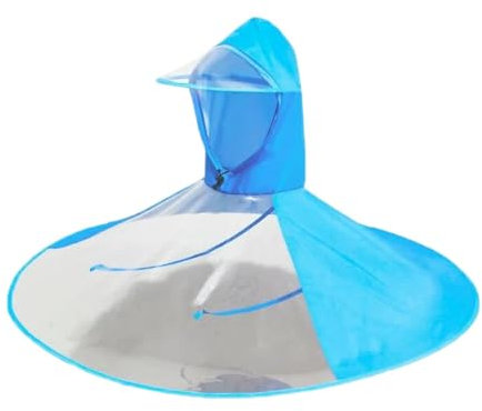 JISADER Kopf Regenschirm Hut für Männer Frauen gefaltete wasserdichte Kopfbedeckungskappe im Freien im Freien für Weihnachtsgeschenkklettern Camping, XXL