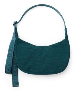 BAGGU Small Nylon Crescent Bag - Deep Sea