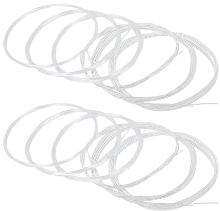 Confezione da 12 corde professionali per strumenti musicali, installazione rapida, design per chitarra acustica