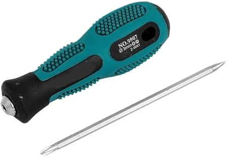 Dubbel användning slitsad korsskruvmejsel, 3 x 75 mm bultskruvmejsel, hemträdgårdsverktyg, verkstadsutrustning, mutterskruvmejslar