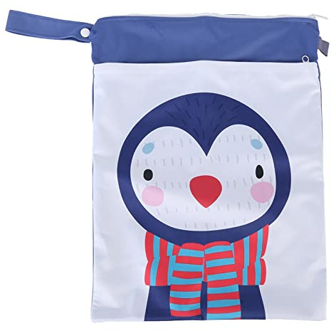 Segrehy Borsa bagnata impermeabile riutilizzabile leggera ecologica costumi da bagno da viaggio pannolini per bambini custodia lavabile borsa asciutta bagnata per piscina palestra (ES006-QW64)
