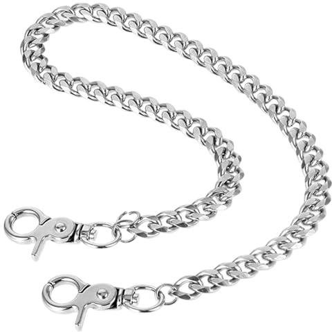 WSOAFVK Wallet Chain for Men Women, Heavy Duty Pocket Chain with Lobster Clasps, Pants Jean Punk Goth Key Chains for Keys, Wallets, Jeans, Men Women