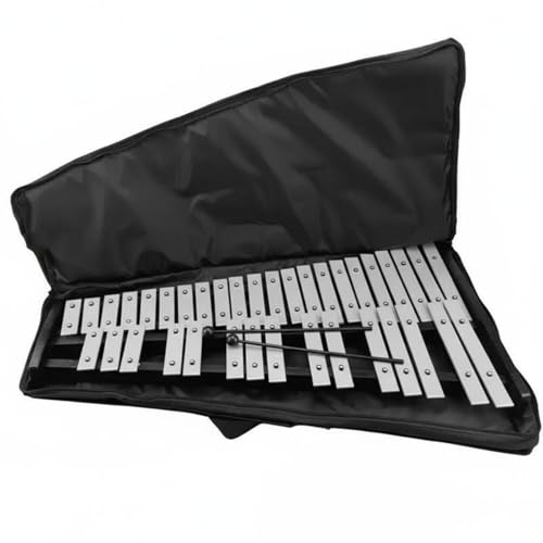 Bffcnl Percussion Glockenspiel Xylophone Metallophone With 37 Note Range And Portable Case Features For Convenient Carry suitable for teaching labs youth ensembles performance venues, Without Stand