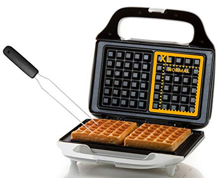 Domo Gofrera XL con tenedor para gofres belgas XL (230 x 135 mm)