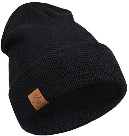 Wmcaps Beanie for Men, Comfortable Breathable Soft Beanie, Winter Hats for Women and Men, Gifts for Him/Her (Black)