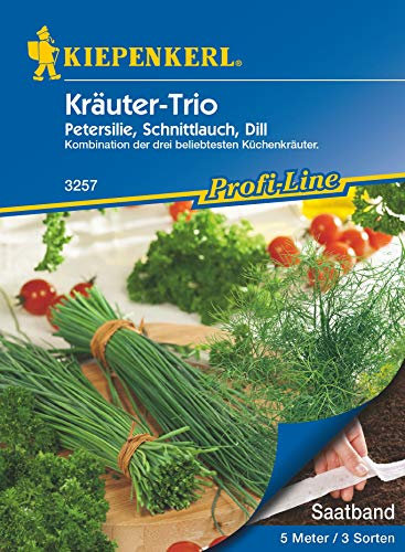 Kiepenkerl Kräuter-Trio Petersilie, Schnittlauch, Dill, Saatband 5mtr