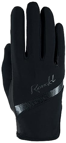 Roeckl Sports Reithandschuh Lorraine, Ladies Sommer Handschuh, Schwarz 8