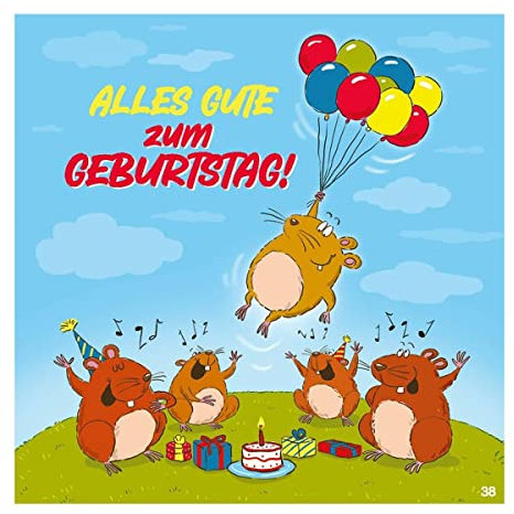 Depesche 11661-038 - Glückwunsch-Karte mit Musik, witzige Geburtstags-Karte mit farbenfrohem Motiv, passendem Spruch und Innentext, inkl. Umschlag, 17 x 16,5 cm
