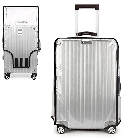 SHILIPAIJC 1 pezzi Protezione copertura valigia in PVC trasparente - Copertura custodia impermeabile da 20 pollici Proteggi la valigia dalla tintura antigraffio - Adatta per valigie con ruote