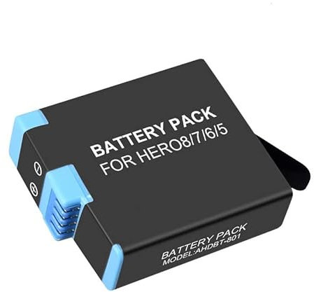 Battery for GoPro Hero 8 Black Camera - Replacement for AHDBT-801 Battery