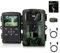 HAZACAM Caméra de Chasse Vision Nocturne, 1080P HD Infrarouge Camera Animaux Piege Photographique LCD Camera de Chasse Nocturne Exterieur Étanche No Glow Invisible Surveillance