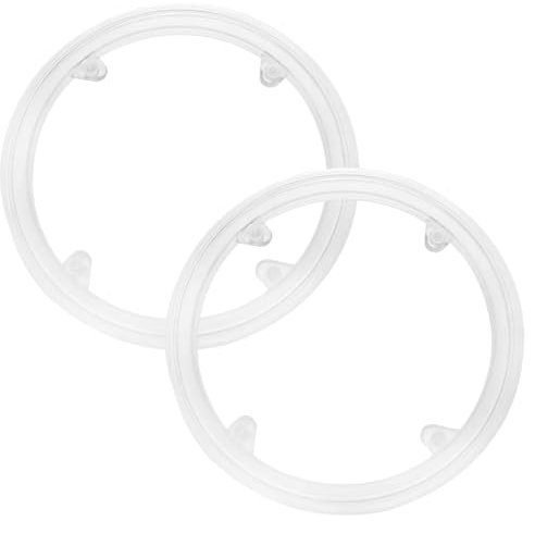 Xhziy Transparenter Fahrrad-Kettenschutz für Mountainbike, Kettenschutz mit Schrauben, 2 Stück