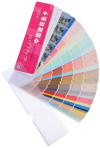 Uonlytech Set Campioni Di Colore Vernice 258 Colori Standard Nazionali Cartelle Per Corrispondenza Colori Vernici Per Interni Ed Esterni Pavimenti Mobili Resistenti e Portatili