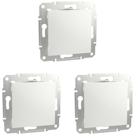 Schneider Electric Asfora EPH5670121D Blindabdeckung, Abdeckplatte, ABS, Weiß (Packung mit 3)
