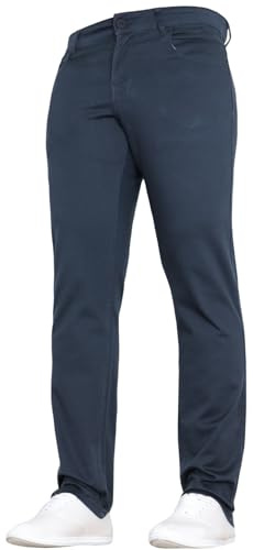 Duck & Cover Mens Stretch Chino Slim Fit Leg Smart Work Trousers Jeans