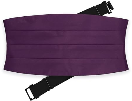 THE GENTS LAB Men's Cummerbund Made From 100% Soft Polyester | Fully Adjustable | Over 5+ Colours