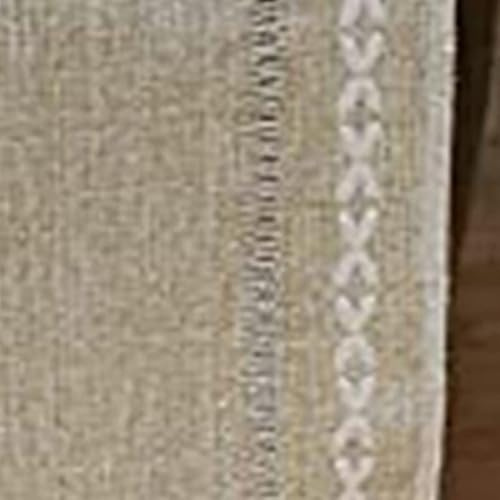 Yosoo Health Gear Retro Bordslöpare Bomull Linne Vävd Bordslöpare 13 X 72 Tum med Tofsar Handgjorda Textur och Broderier för Matbord Soffbord TV-bänk Bröllop Hem (#3)