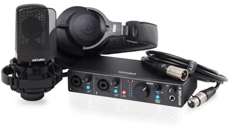 Arturia MiniFuse Recording Pack Black USB-Audio Interface+ CM1 + EF1 - USB Interface