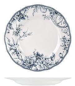 H&H set 6 piatti piani Kensington in porcellana cm 27