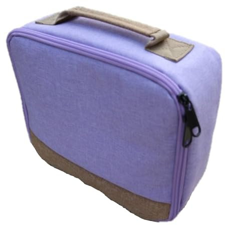 CRSUSUKJ Kabel Organizer Tasche,Elektronische Tasche Organizer,Beamer Tasche, Tragbar Tasche für Mini Projektor,Projektortasche Kompatibel mit meisten Projektoren, für Projektoren und Zubehör. (lila)