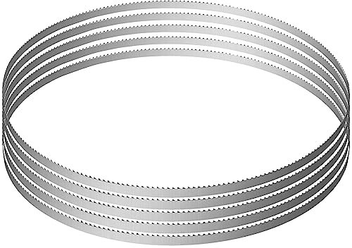 VEVOR Hojas de Sierra de Cinta 1650x16x0,56 mm Hojas de Sierra para Huesos de Acero al Carbono 5 Piezas Accesorio de Repuesto de Dientes Afilados para Sierra de Carnicero para Cortar Carne Congelada