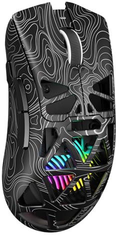 Aula SC620 Wireless Gaming Mouse, Tri-Mode 2.4GHz/USB-C/BT5.3 Computer Mouse with 12000 DPI, Programmable Macro Gamer Mouse with Rapid Fire Key, RGB Light Gaming Mice for PC/Laptop/Mac