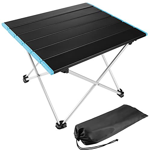 Diealles Shine Tragbarer Campingtisch, Leichter Klapptisch mit Aluminium-Tischplatte und Tragetasche, einfach zu tragen, ideal für Outdoor, Picknick, Kochen, Strand, Wandern, Angeln
